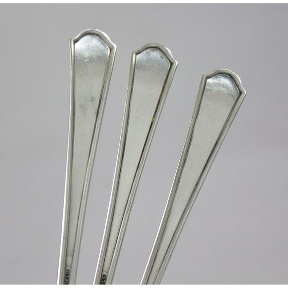 Antique Fairfield Silverplate Iced Tea Spoons c. 1910-1920 FAP5 - Picture 8 of 9